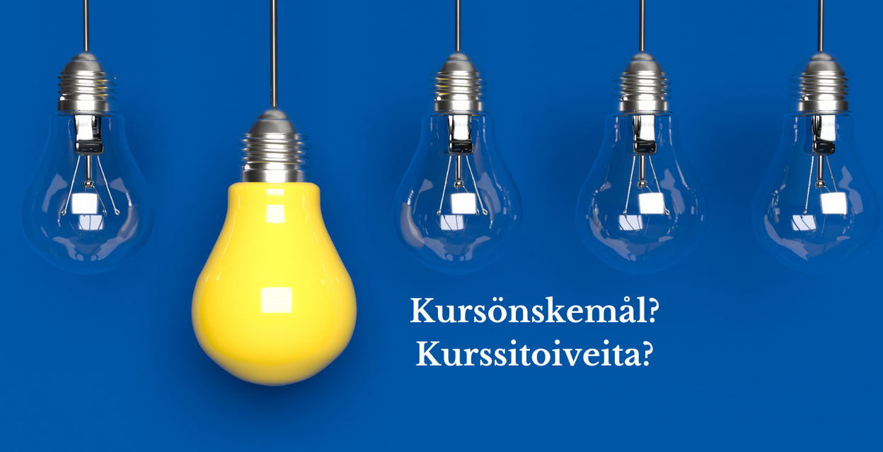 Har du önskemål eller kursförslag för läsåret 2023-2024? Vad vill du studera vid vuxeninstitutet?