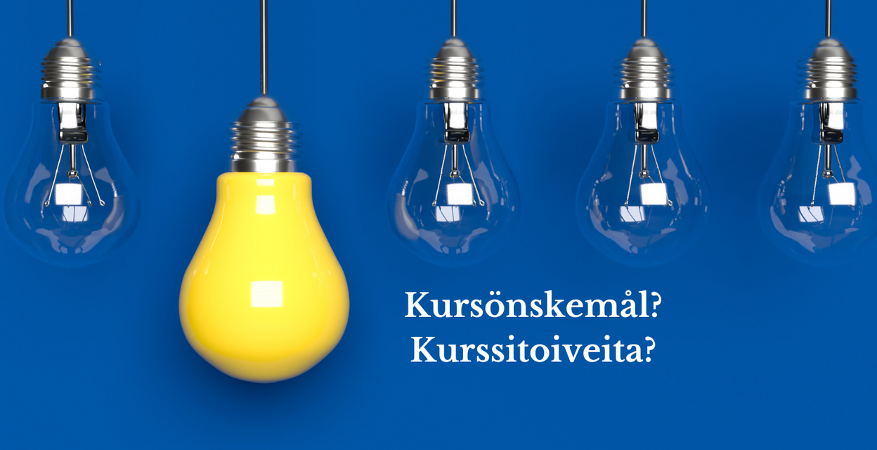 Onko sinulla toivomuksia tai kurssiehdotuksia lukuvuodelle 2023-2024?Mitä haluaisit opiskella aikuisopistossa?