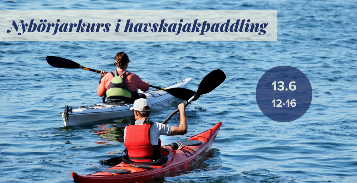 Nybörjarkurs i havskajakpaddling, kortkurs 4 timmar
